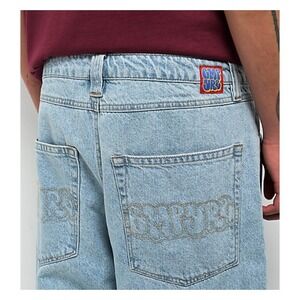 Empyre Ultra Loose Fit Colby Light Wash Skate Jeans, Men's Size 32